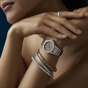 Rose Gold & Steel watch