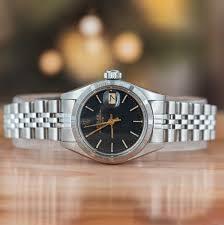 Matte Black Dial Steel Watch